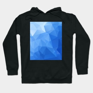 Blue Gradient Polygon Pattern Hoodie